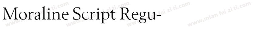Moraline Script Regu字体转换
